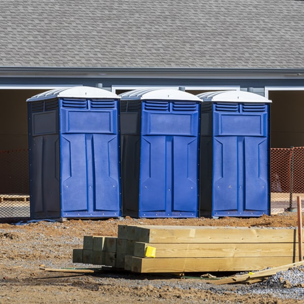is there a specific order in which to place multiple porta potties in West Park